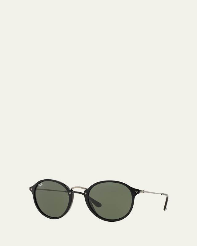 Round Plastic/Metal Sunglasses